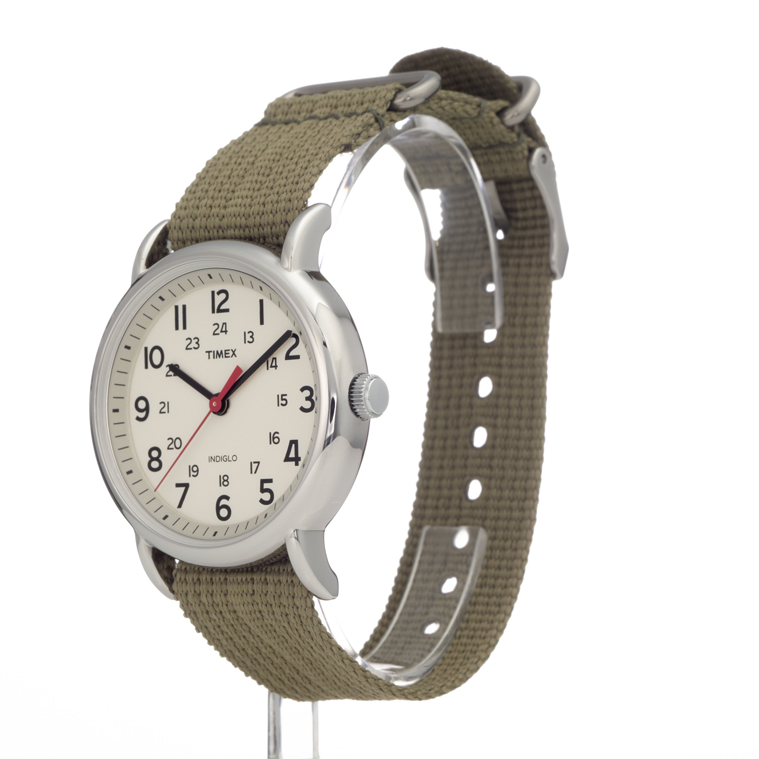 Foto 2 | Reloj Timex Weekender, Unisex, Caja Plateada De 38 Mm Y Esfera Color Crema - Venta Internacional.