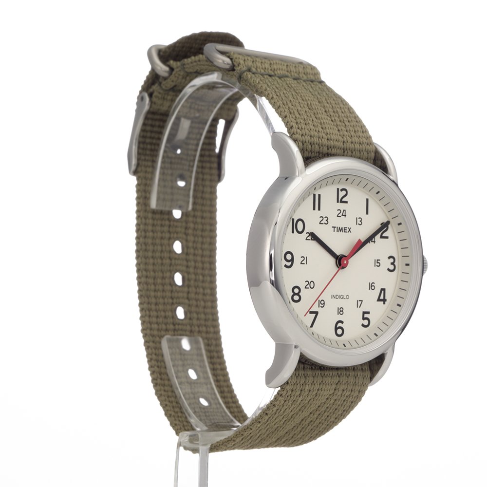 Foto 5 | Reloj Timex Weekender, Unisex, Caja Plateada De 38 Mm Y Esfera Color Crema - Venta Internacional.