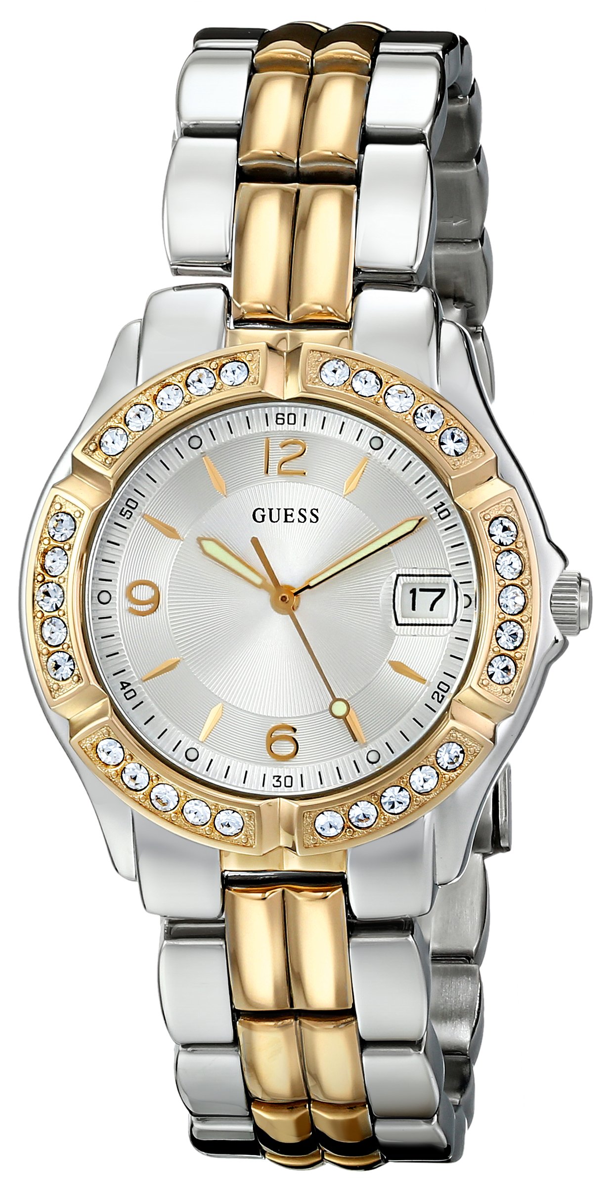 Foto 2 pulgar | Reloj Guess Pulsera Plateada Y Dorada con Fecha de 36 mm U0026l1 - Venta Internacional