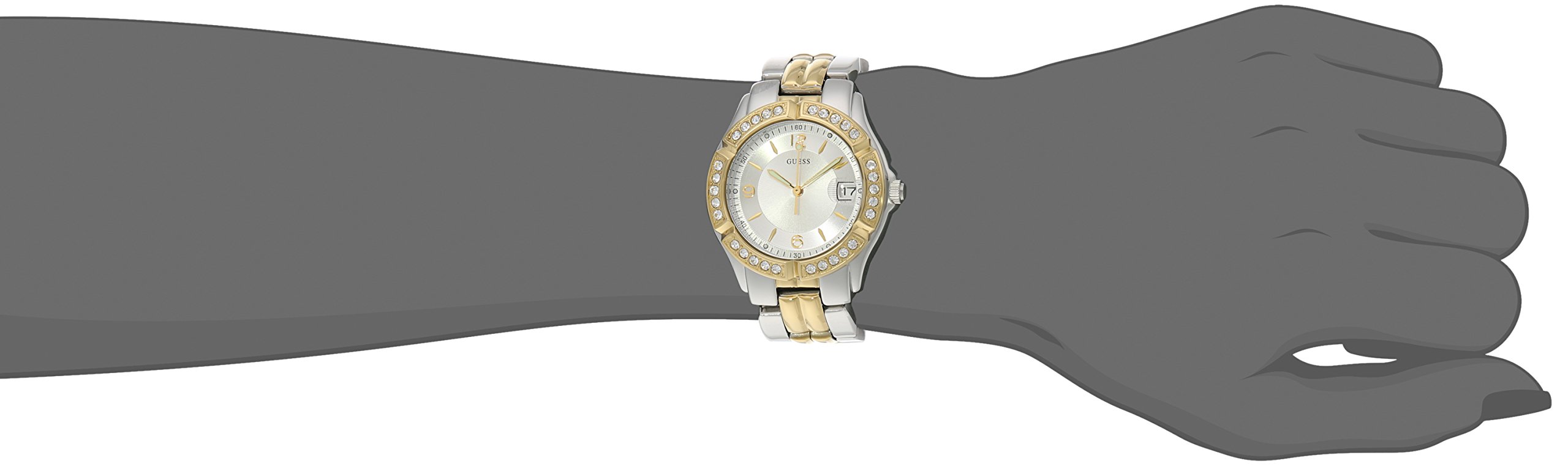 Foto 3 pulgar | Reloj Guess Pulsera Plateada Y Dorada con Fecha de 36 mm U0026l1 - Venta Internacional