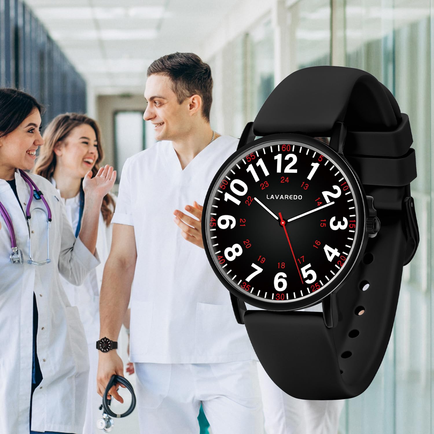 Foto 7 pulgar | Reloj Bomieux Nurse Watch Impermeable Para Enfermeras Y Médicos - Venta Internacional.