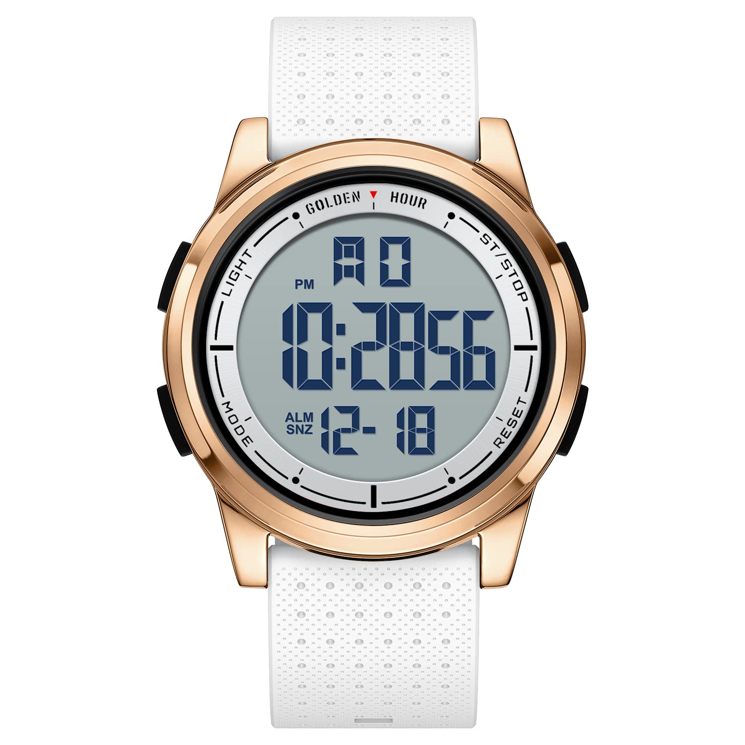 Foto 2 pulgar | Reloj Digital Ultrafino E Impermeable Golden Hour Para Hombre - Venta Internacional.