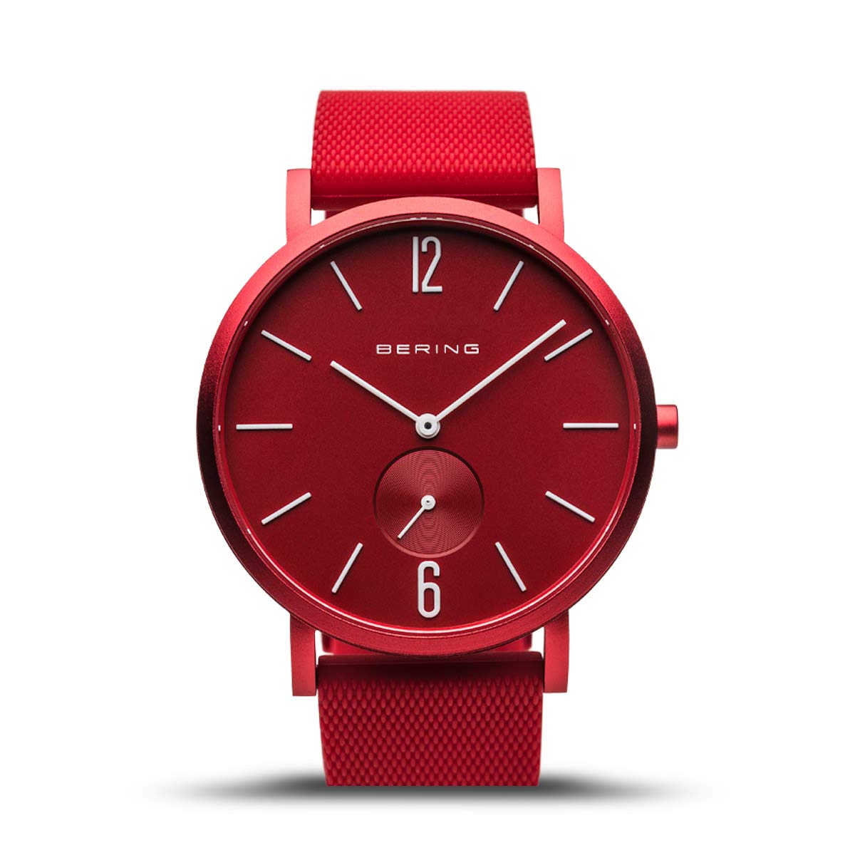 Reloj Bering 16940-599 Carcasa De Aluminio Roja Resistente Al Agua Hasta 30 M - Venta Internacional.