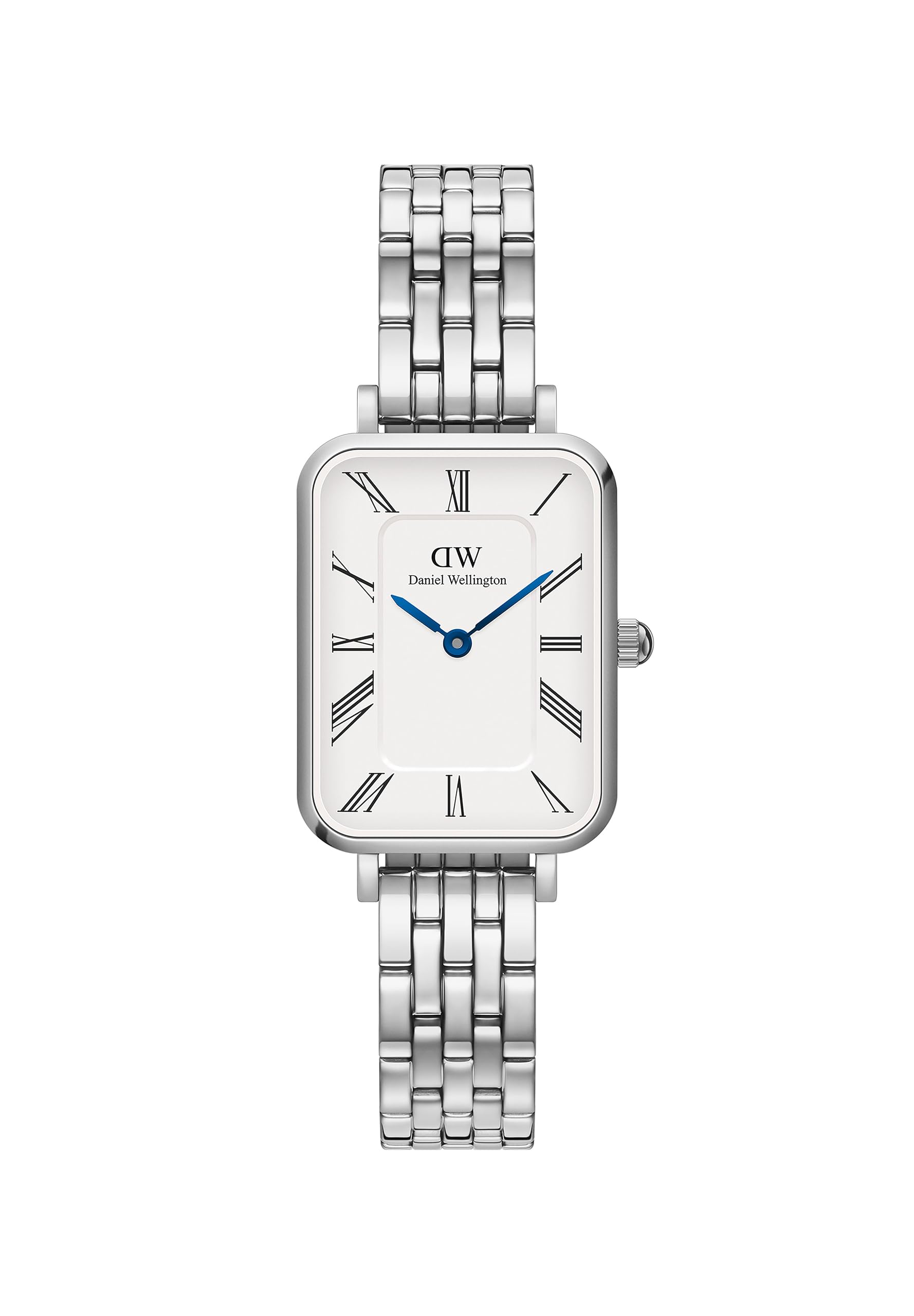 Foto 1 | Reloj Daniel Wellington Quadro Con Números Romanos De 20 X 26 Mm, Plateado - Venta Internacional.