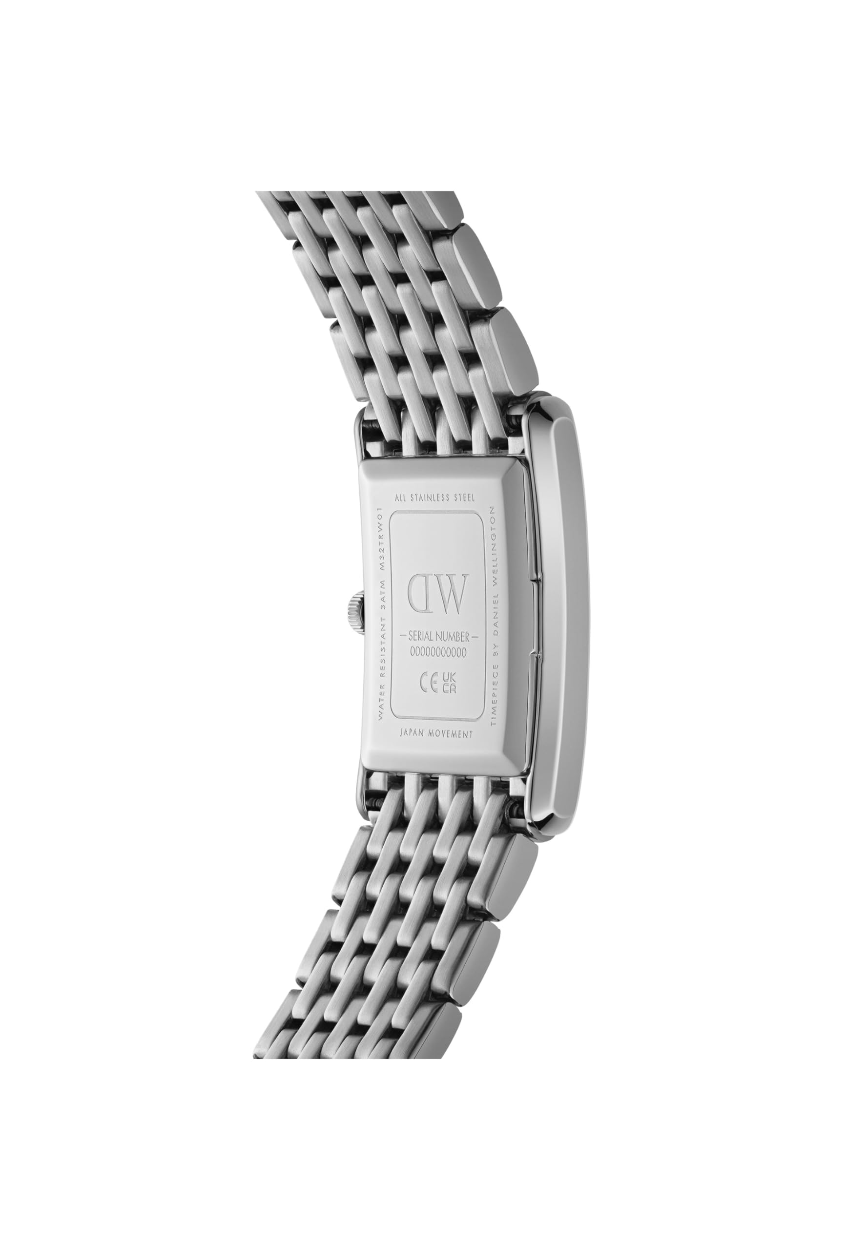 Foto 6 pulgar | Reloj Daniel Wellington Quadro Con Números Romanos De 20 X 26 Mm, Plateado - Venta Internacional.