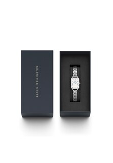 Foto 6 | Reloj Daniel Wellington Quadro Con Números Romanos De 20 X 26 Mm, Plateado - Venta Internacional.