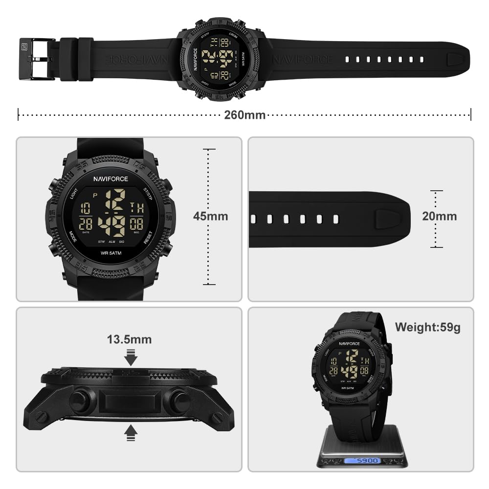 Foto 4 pulgar | Reloj Naviforce Sports Waterproof Digital Para Hombre Y Mujer - Venta Internacional.