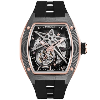 Foto 1 | Reloj Minber Skeleton Automático de 43 mm Dorado para Hombre - Venta Internacional