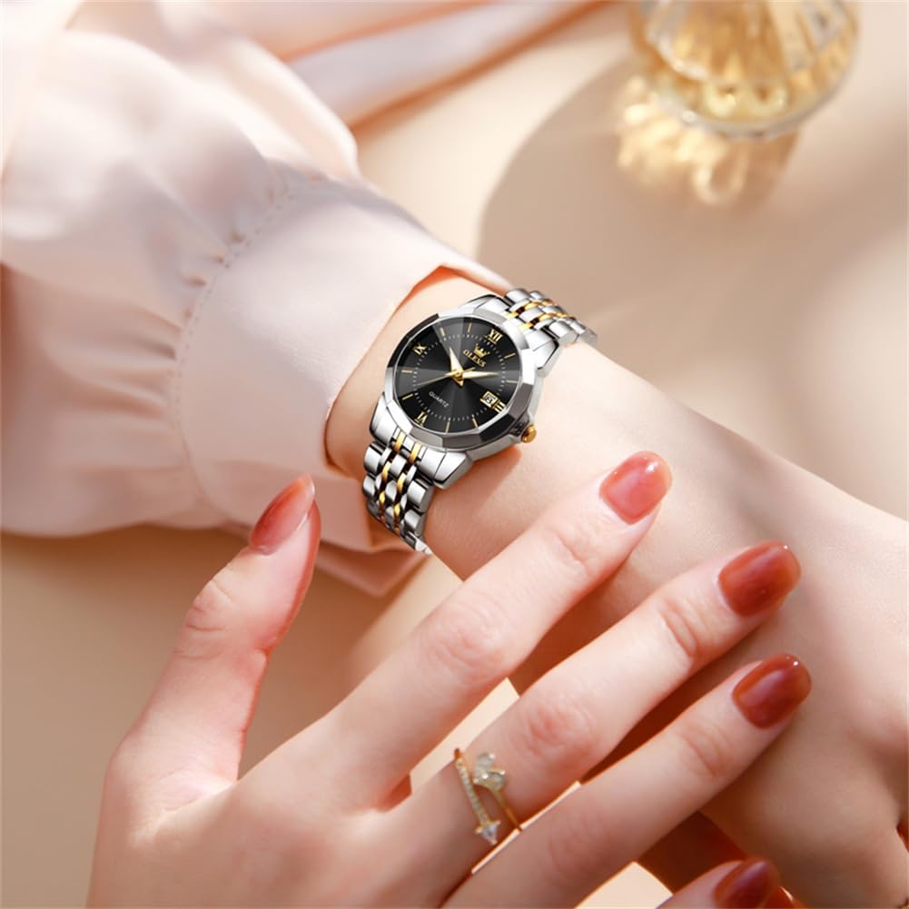 Foto 4 | Reloj Olevs Fashion Date Calendar Para Mujer, Acero Inoxidable - Venta Internacional.