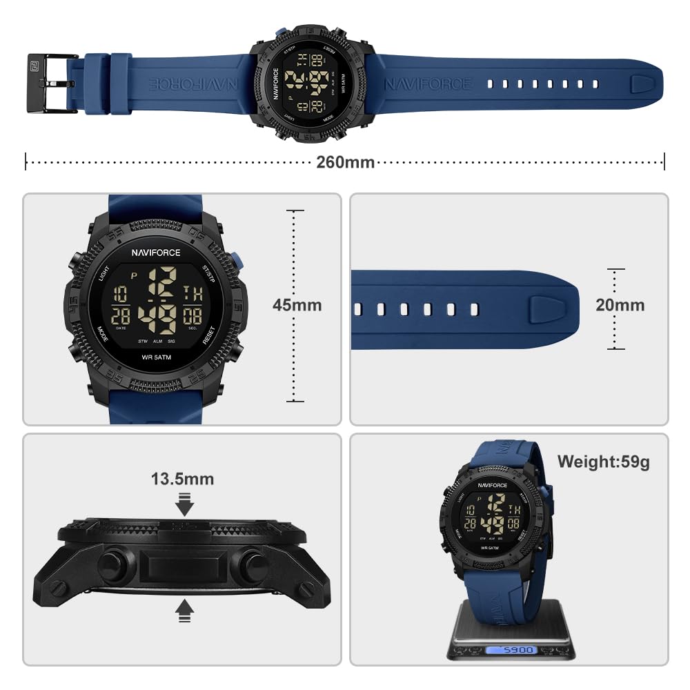 Foto 4 pulgar | Reloj Naviforce Sports Waterproof Digital para Hombre Y Mujer - Venta Internacional