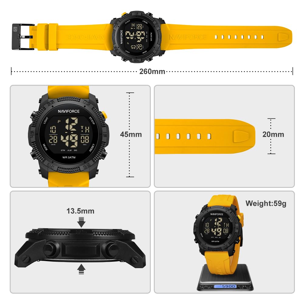 Foto 4 pulgar | Reloj Naviforce Sports Waterproof Digital Unisex - Venta Internacional