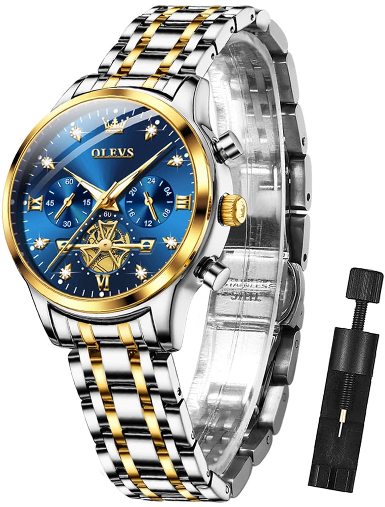 Foto 2 pulgar | Reloj Olevs de Acero Inoxidable -  Venta Internacional