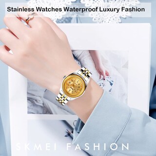 Foto 2 | Reloj Skmei para Mujer De Acero Inoxidable Impermeable - Venta Internacional