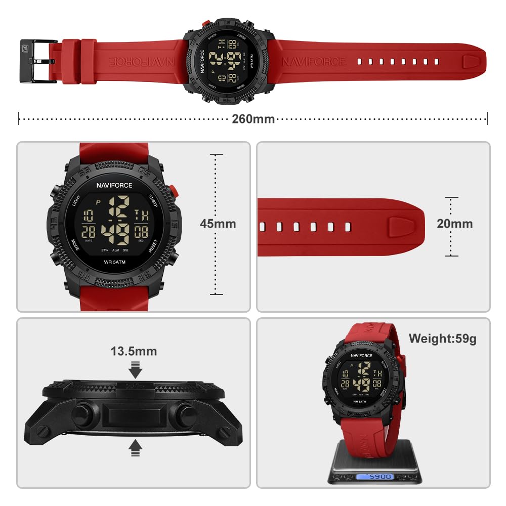 Foto 4 pulgar | Reloj Naviforce Sports Waterproof Digital Unisex - Venta Internacional