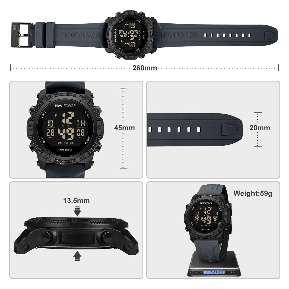 Foto 4 pulgar | Reloj Naviforce Sports Waterproof Digital Unisex - Venta Internacional