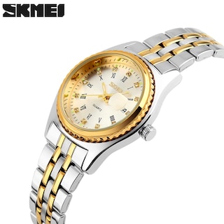 Foto 3 | Reloj Skmei Para Mujer Vestido De Acero Inoxidable Impermeable - Venta Internacional.