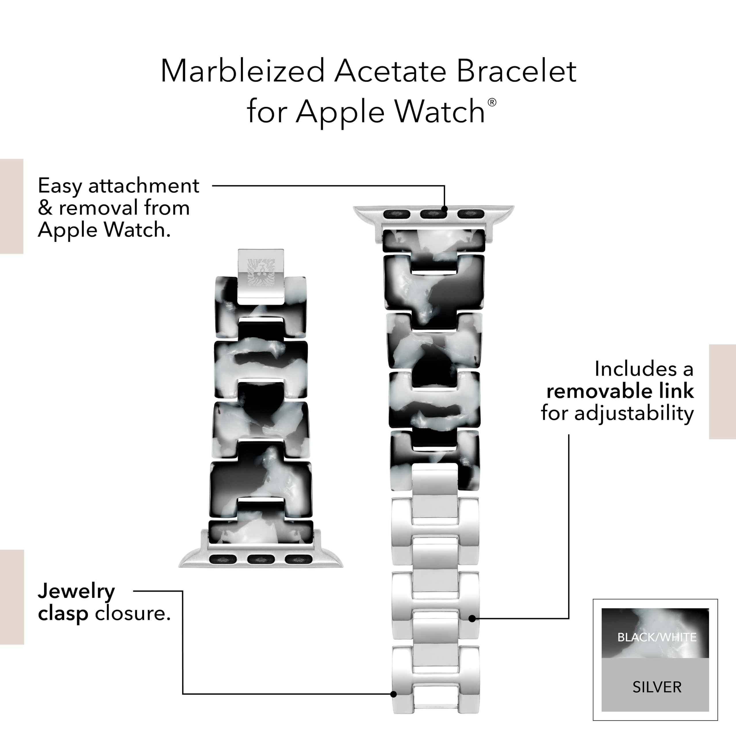 Foto 3 | Correa Anne Klein para Apple Watch-Venta Internacional