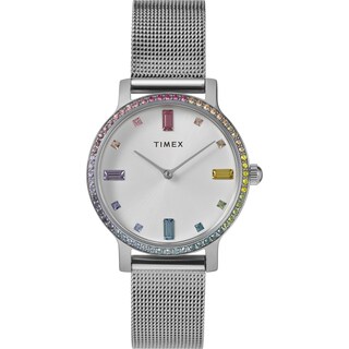 Foto 1 | Correa de Malla Watch Timex Transcend de Acero Inoxidable para Mujer - Venta Internacional