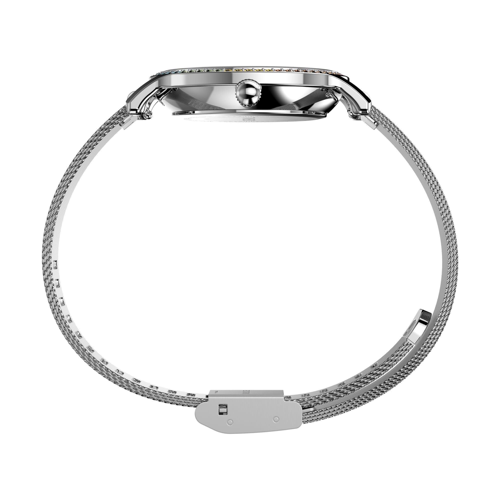 Foto 3 pulgar | Correa de Malla Watch Timex Transcend de Acero Inoxidable para Mujer - Venta Internacional