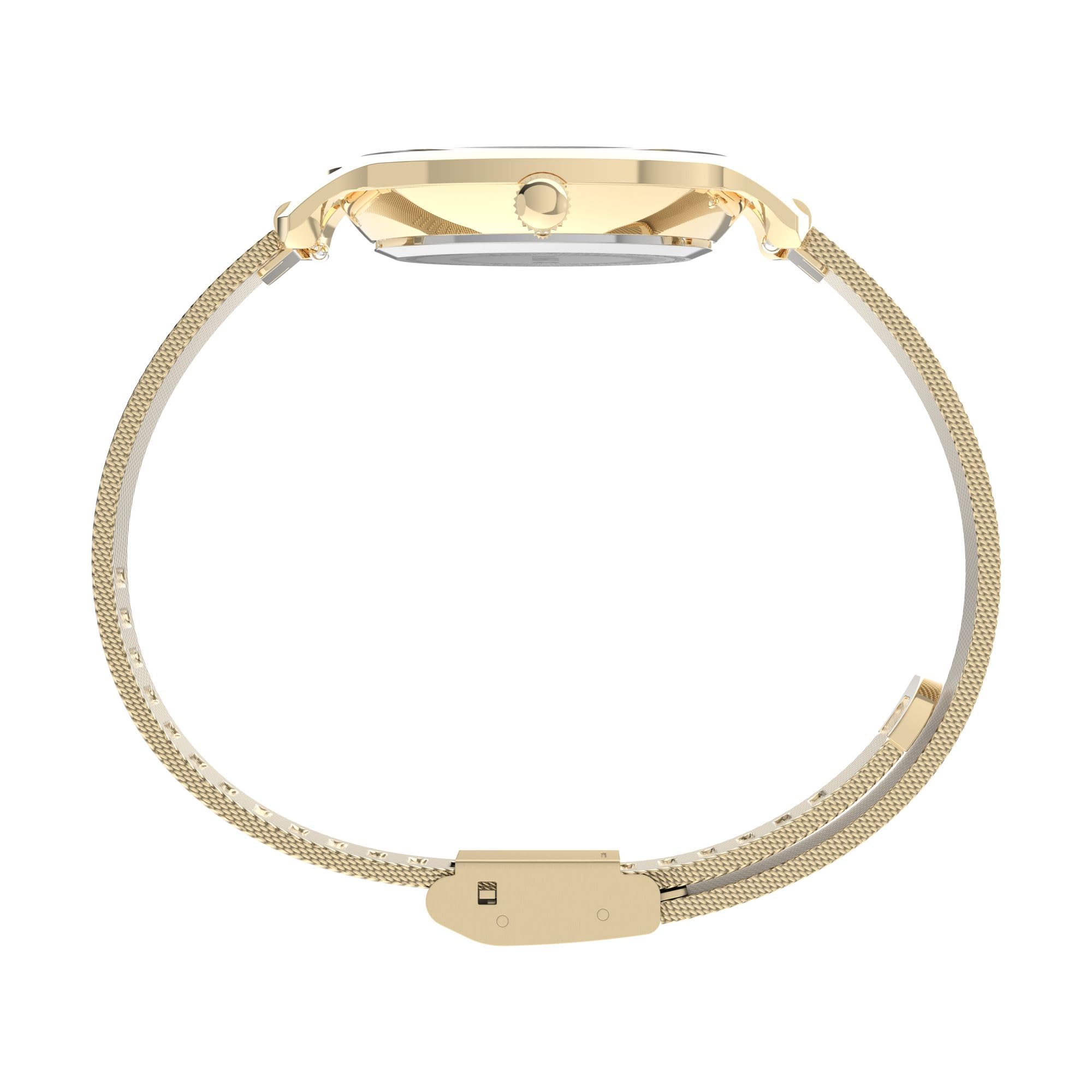 Foto 2 | Correa de Malla de Acero Inoxidable Watch Timex Transcend de 31 mm para Mujer - Venta Internacional