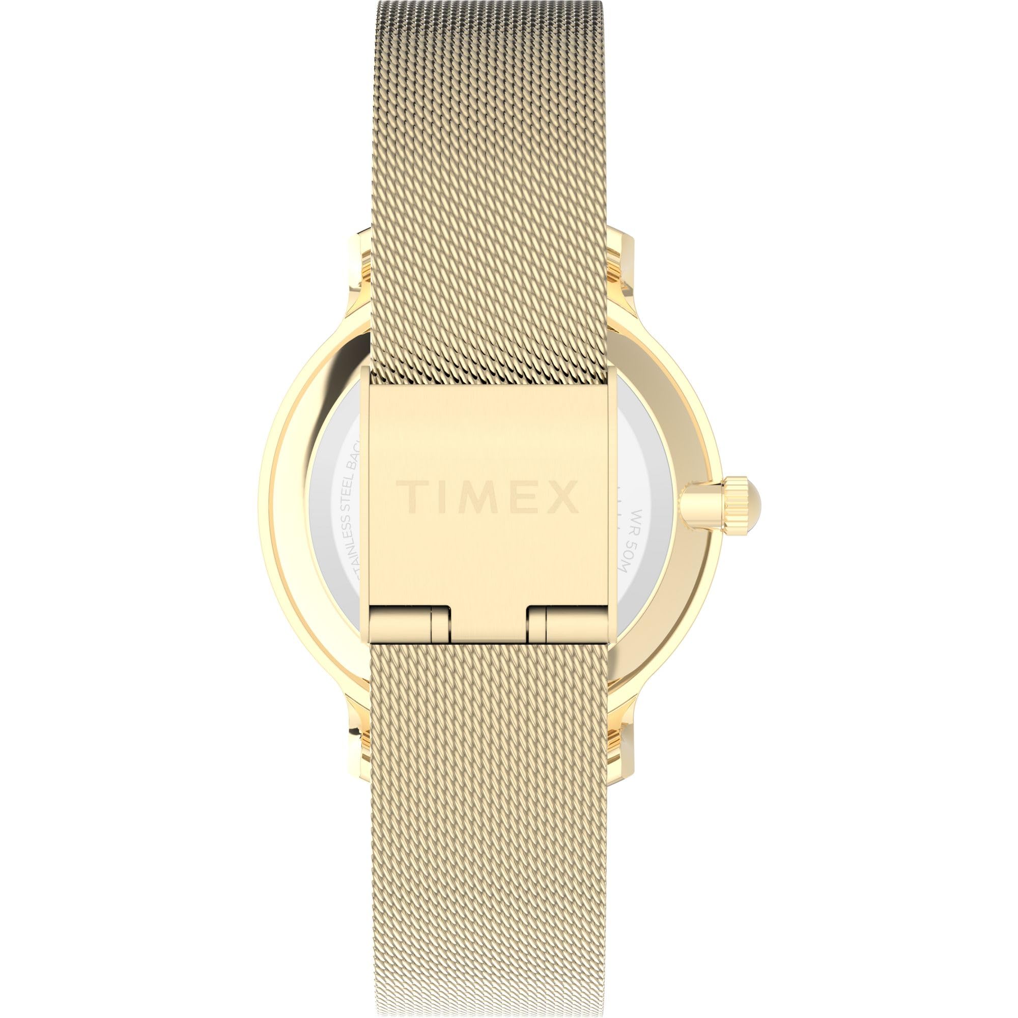 Foto 3 | Correa de Malla de Acero Inoxidable Watch Timex Transcend de 31 mm para Mujer - Venta Internacional