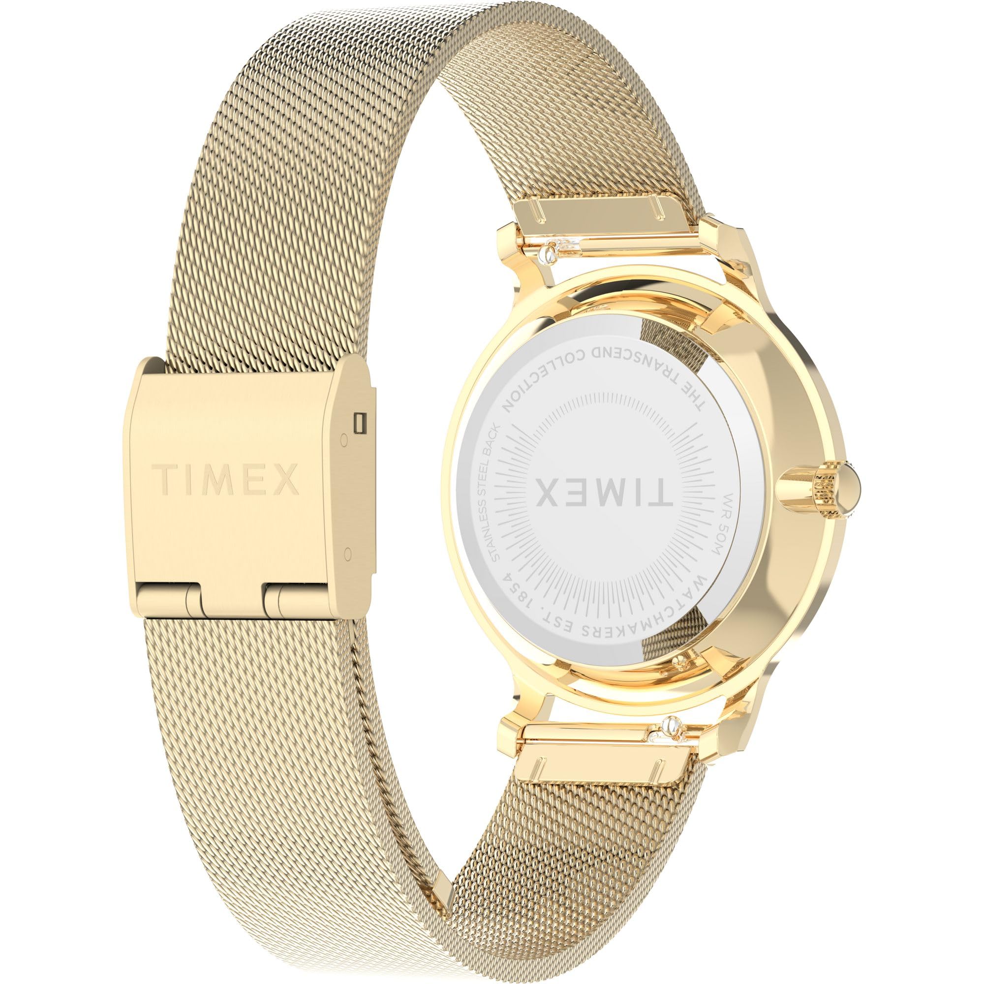 Foto 6 pulgar | Correa de Malla de Acero Inoxidable Watch Timex Transcend de 31 mm para Mujer - Venta Internacional