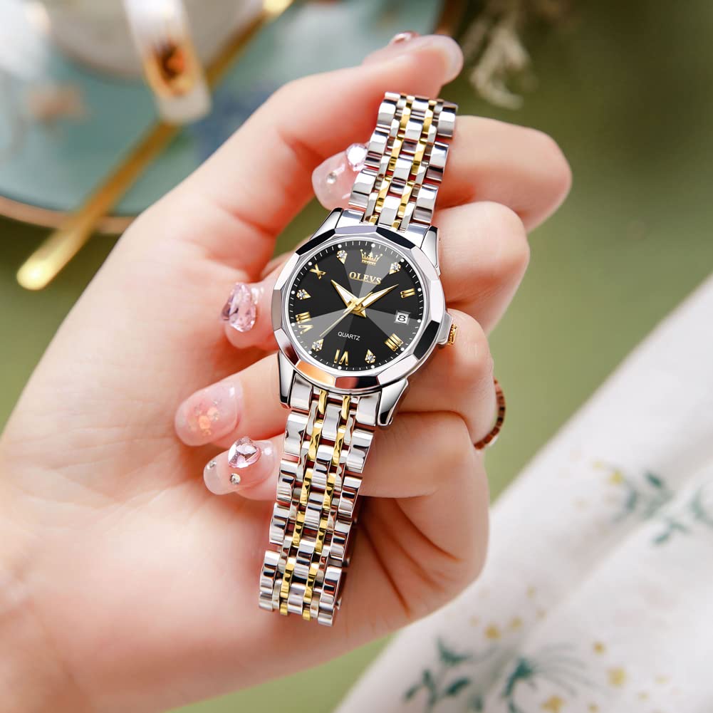 Foto 8 pulgar | Reloj Olevs Fashion Dress Para Mujer, Analógico, Cuarzo, Acero Inoxidable - Venta Internacional.