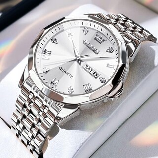 Foto 2 | Reloj Olevs Big Face - Vestido De Lujo Unisex Con Forma De Diamante, Impermeable - Venta Internacional.