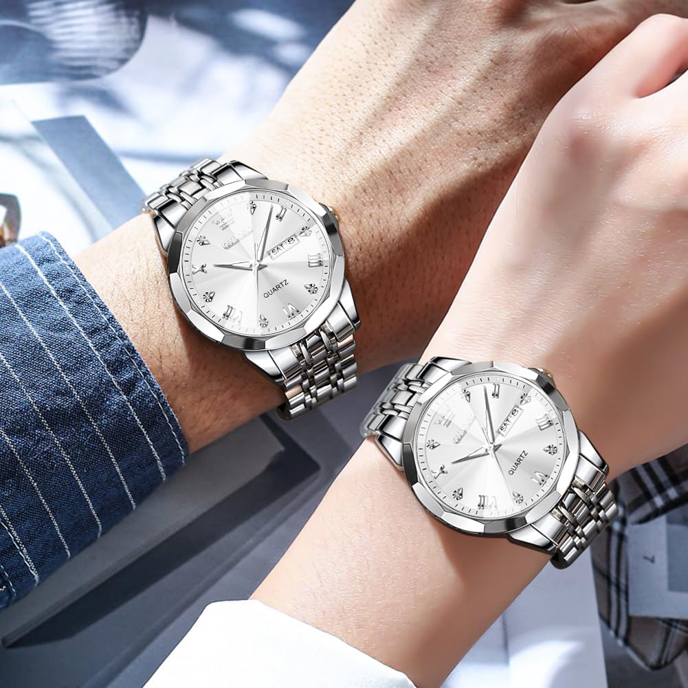 Foto 5 pulgar | Reloj Olevs Big Face - Vestido De Lujo Unisex Con Forma De Diamante, Impermeable - Venta Internacional.