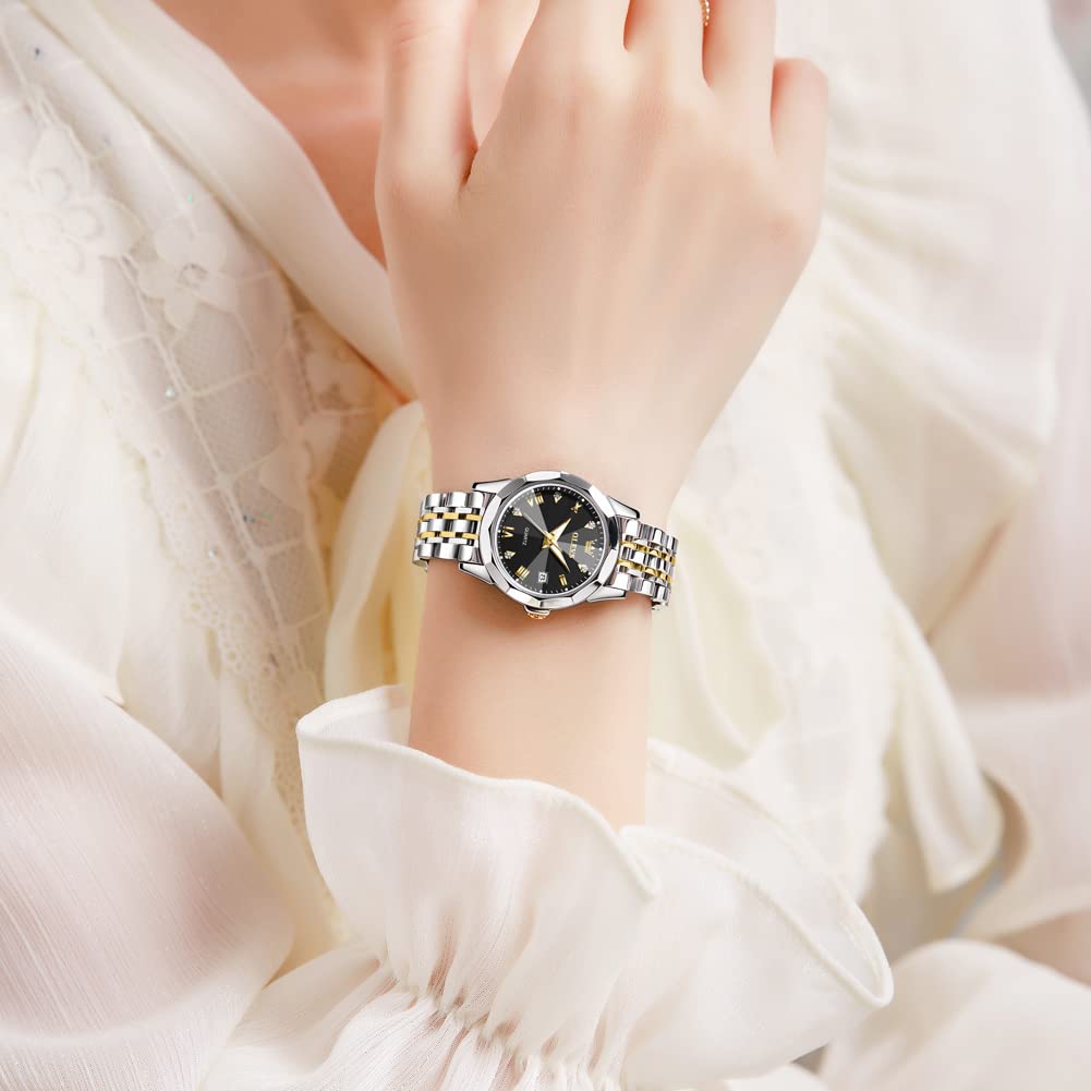 Foto 8 pulgar | Reloj Olevs - Vestido Para Mujer, Analógico Con Forma De Diamante, Cuarzo, Acero Inoxidable - Venta Internacional.