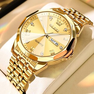 Foto 2 | Reloj Olevs Big Face - Vestido Unisex Con Forma De Diamante Para Hombre Y Mujer, Acero - Venta Internacional.