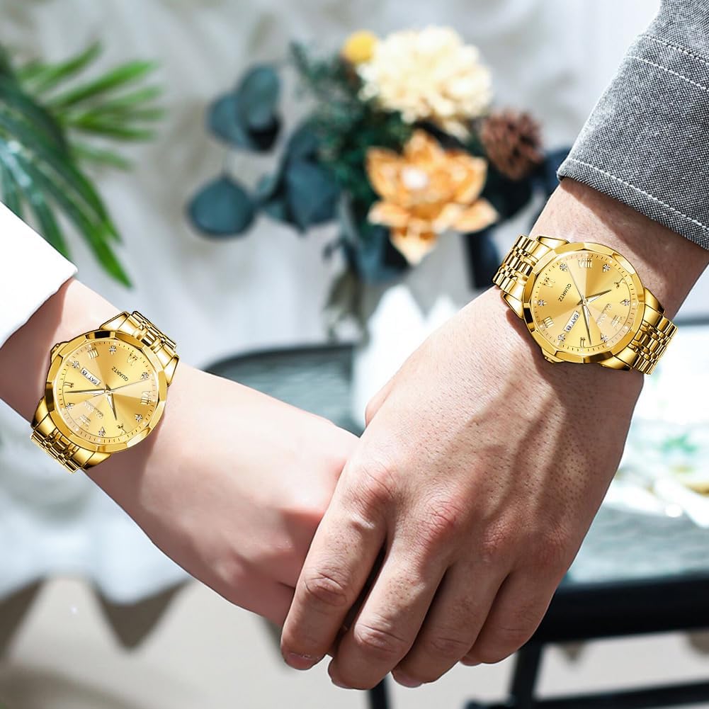 Foto 5 pulgar | Reloj Olevs Big Face - Vestido Unisex Con Forma De Diamante Para Hombre Y Mujer, Acero - Venta Internacional.