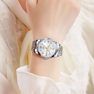 Foto 2 | Reloj Olevs De Acero Inoxidable De Lujo Unisex Con Esfera Grande Y Diamante - Venta Internacional.