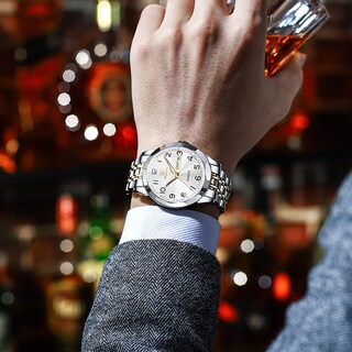 Foto 3 | Reloj Olevs De Acero Inoxidable De Lujo Unisex Con Esfera Grande Y Diamante - Venta Internacional.