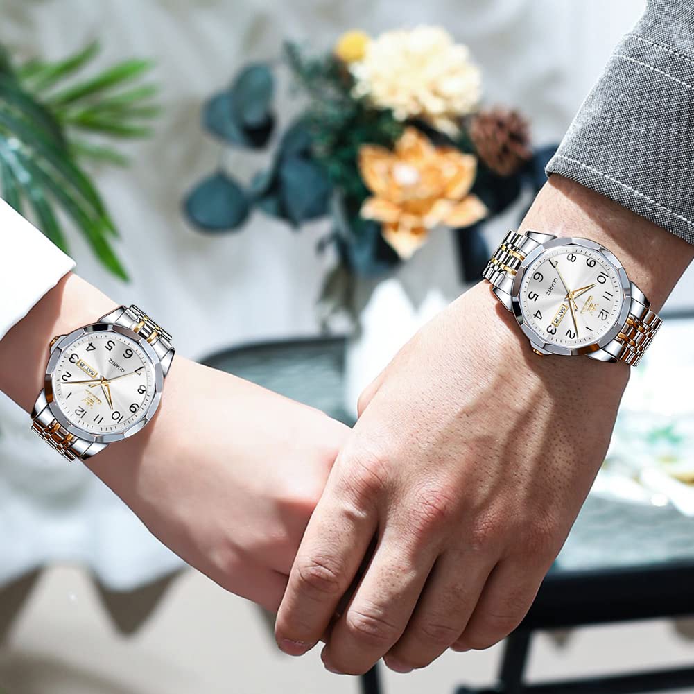 Foto 5 pulgar | Reloj Olevs De Acero Inoxidable De Lujo Unisex Con Esfera Grande Y Diamante - Venta Internacional.