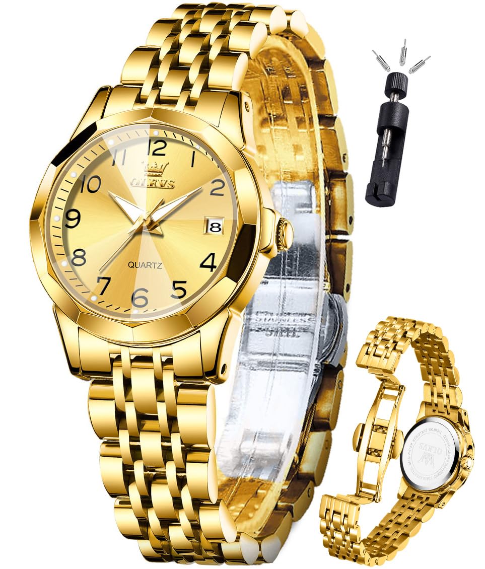 Foto 2 pulgar | Reloj Olevs Luxury Dress Para Mujer, De Acero Inoxidable, Impermeable - Venta Internacional.