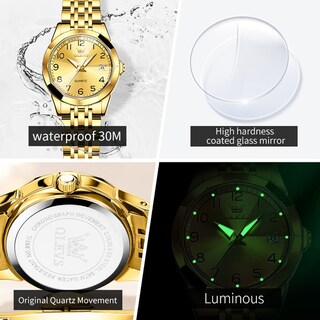 Foto 5 | Reloj Olevs Luxury Dress Para Mujer, De Acero Inoxidable, Impermeable - Venta Internacional.