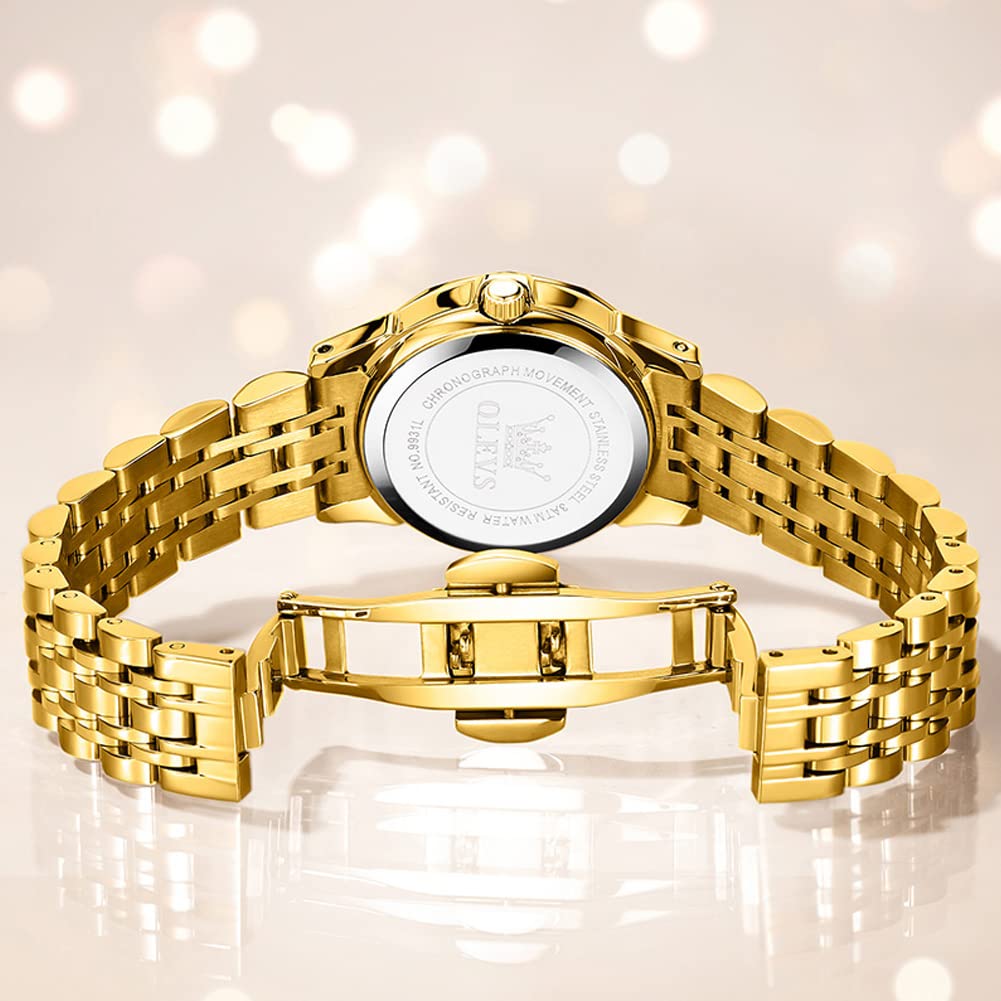 Foto 8 pulgar | Reloj Olevs Luxury Dress Para Mujer, De Acero Inoxidable, Impermeable - Venta Internacional.