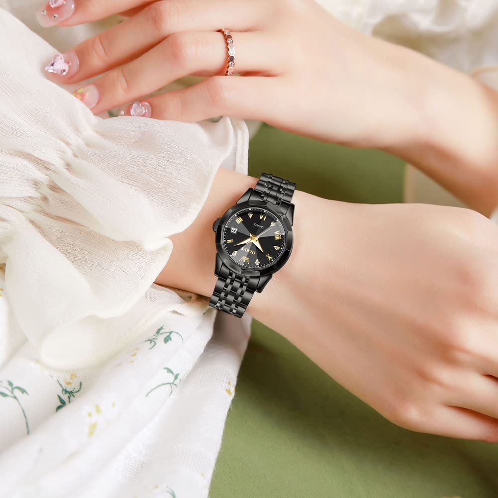 Foto 8 pulgar | Reloj Olevs Fashion Dress Para Mujer, Analógico, Cuarzo, Acero Inoxidable - Venta Internacional.