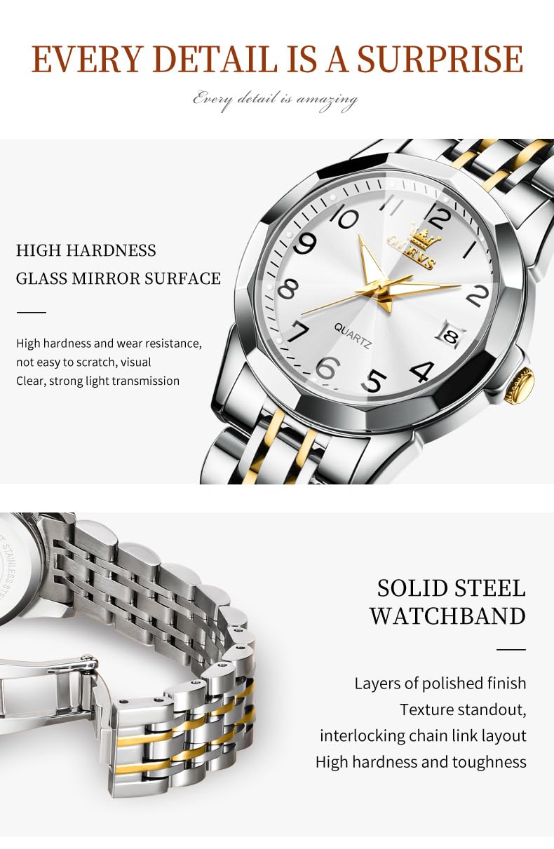 Foto 4 | Reloj Olevs Silver Dress Analog Quartz con Caja para Mujer - Venta Internacional