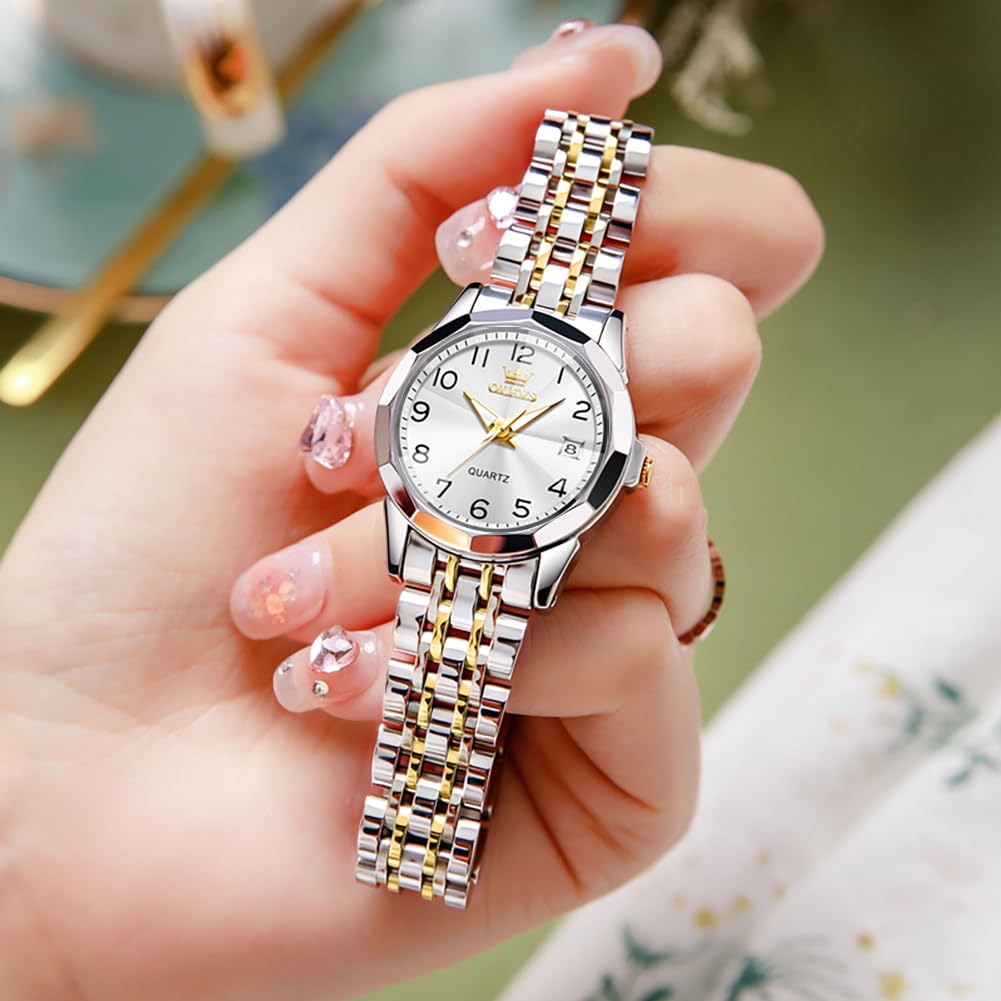 Foto 7 | Reloj Olevs Silver Dress Analog Quartz con Caja para Mujer - Venta Internacional