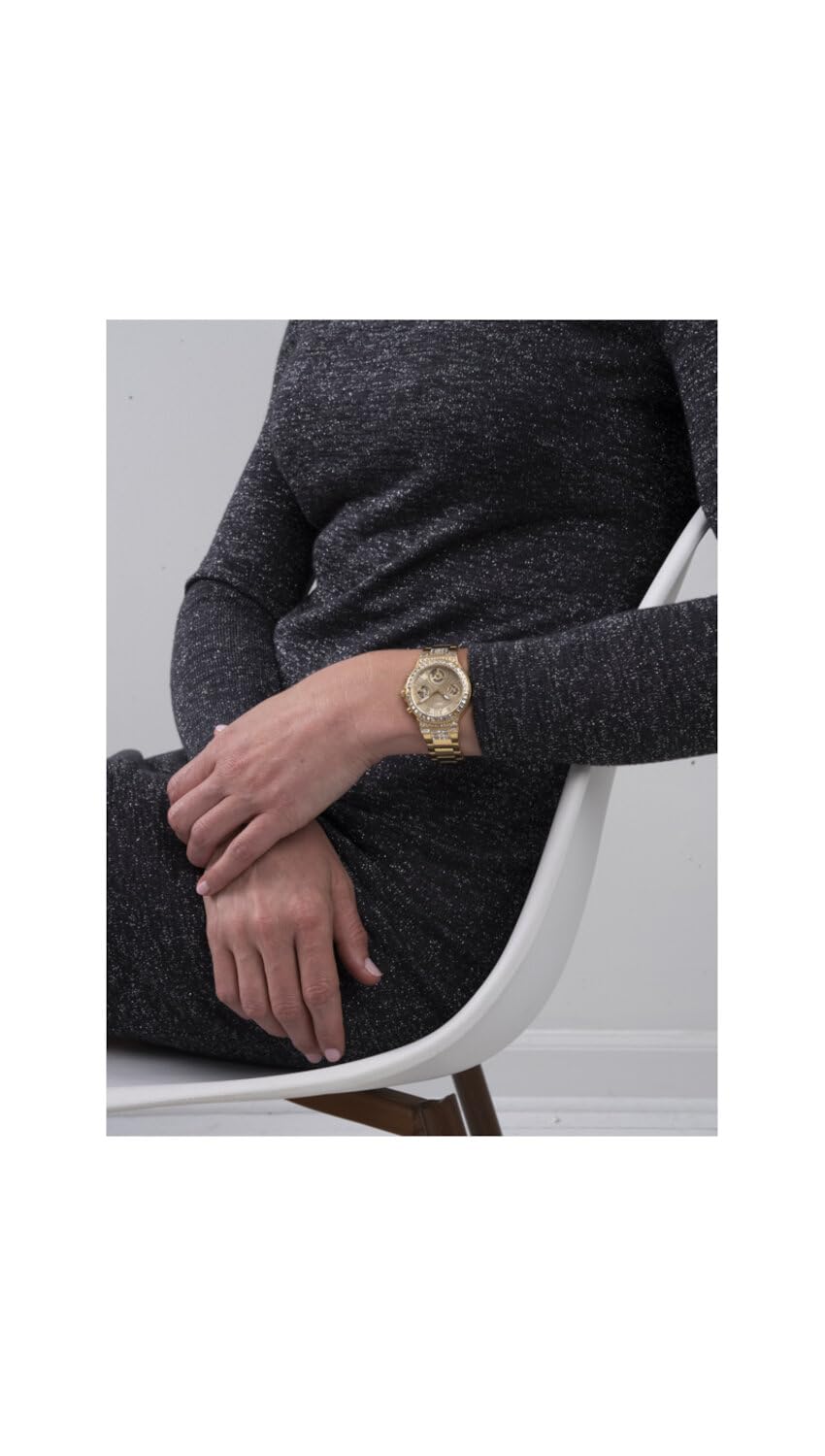 Foto 3 | Reloj Guess con Detalles de Cristal para Mujer - Venta Internacional