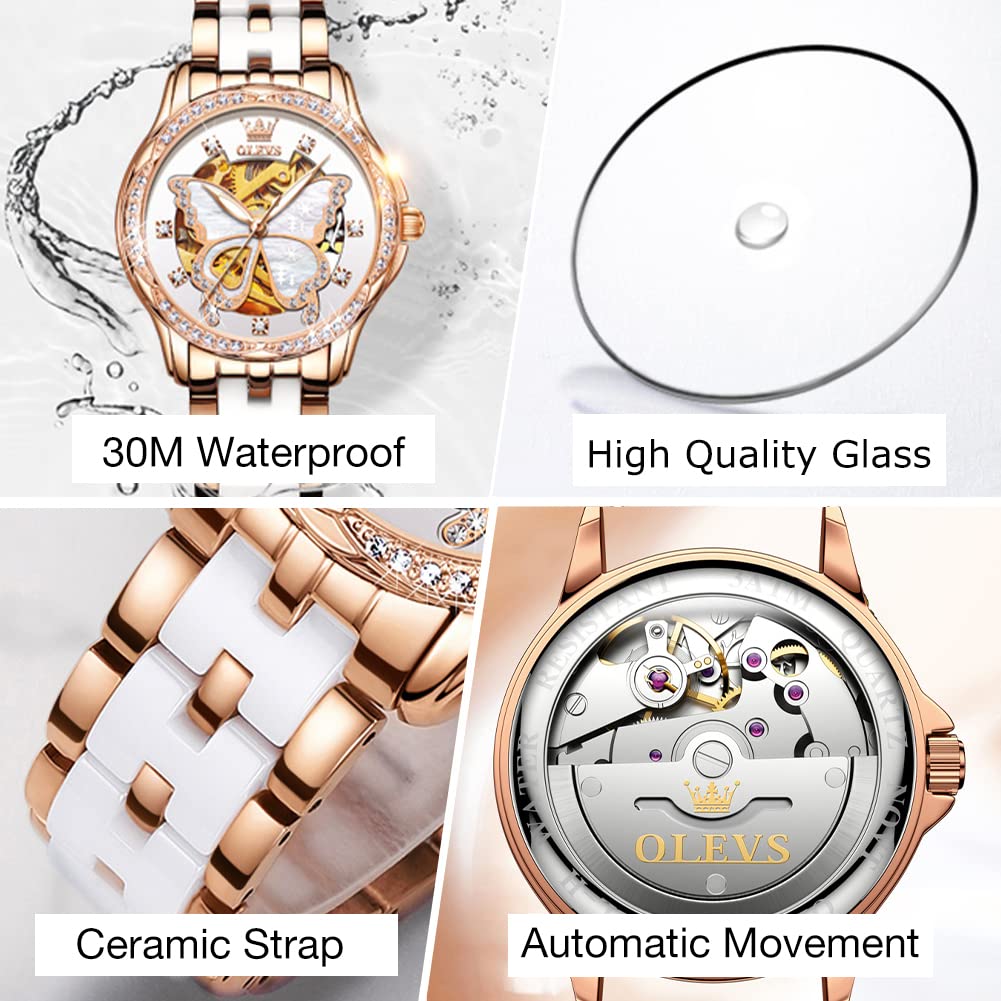 Foto 6 pulgar | Reloj Olevs Automático para Mujer  - Venta Internacional