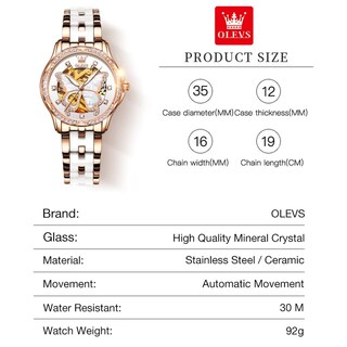 Foto 6 | Reloj Olevs Automático para Mujer - Venta Internacional