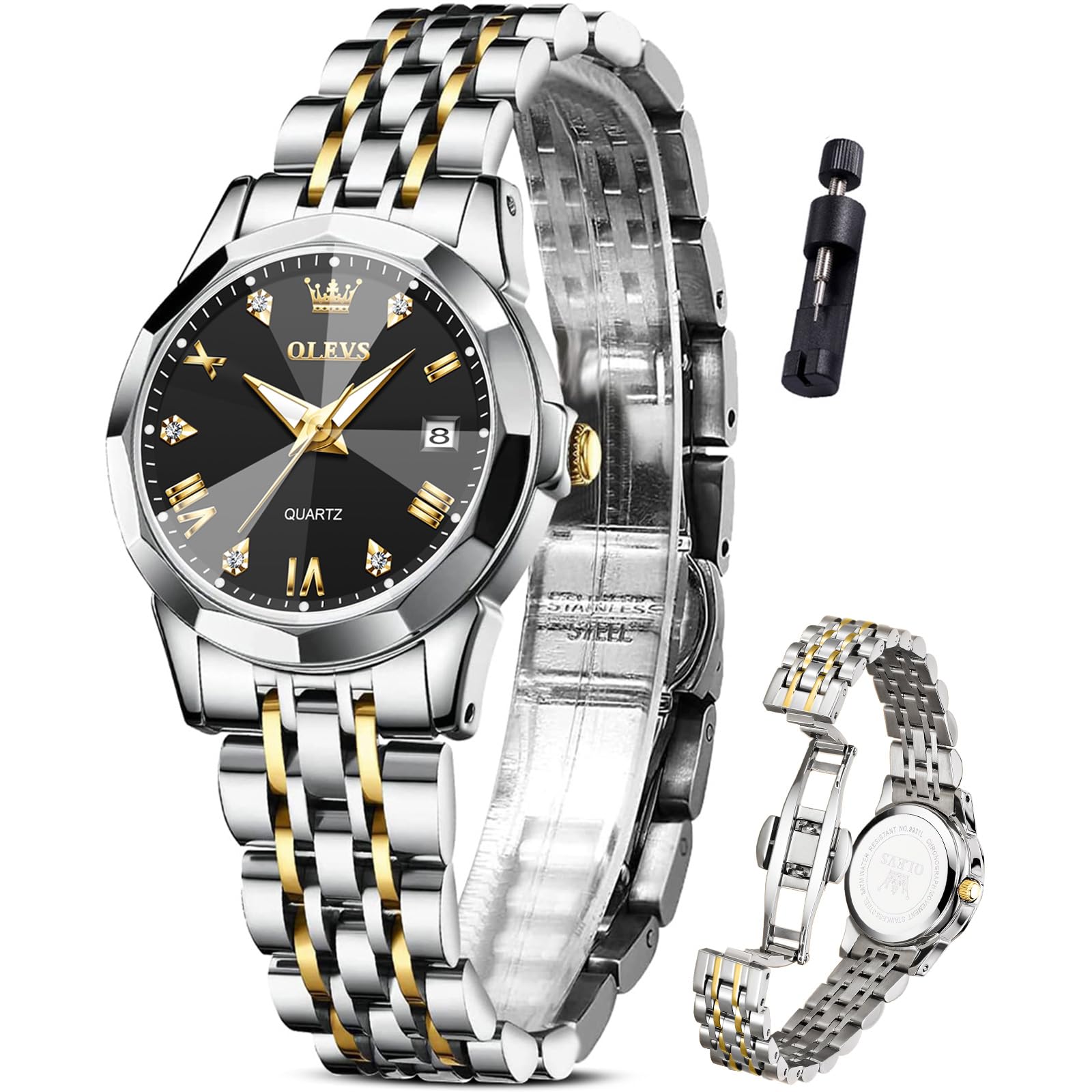 Reloj Olevs Dainty Two Tone Impermeable para Mujer - Venta Internacional