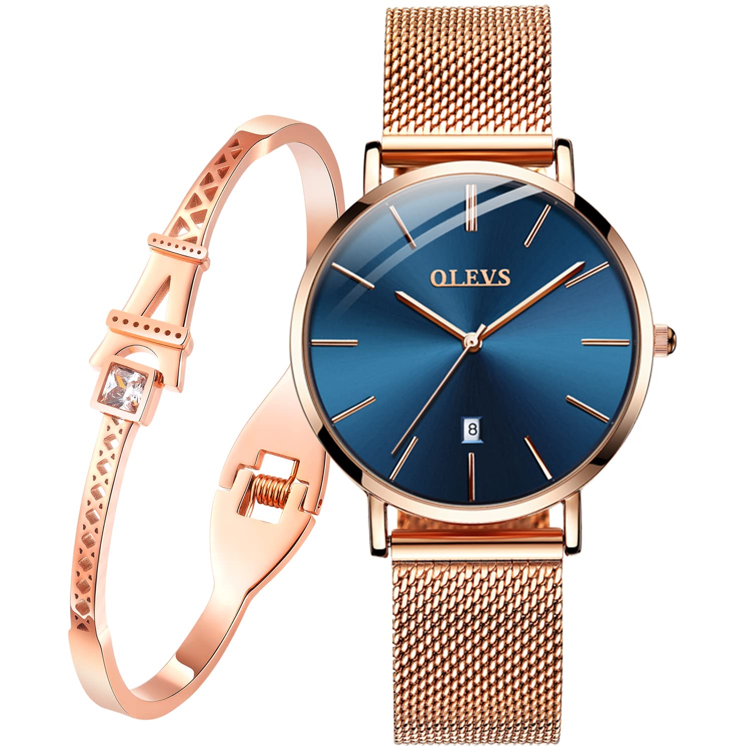 Foto 2 pulgar | Reloj Olevs Ultra Thin Minimalist para Mujer- Venta Internacional