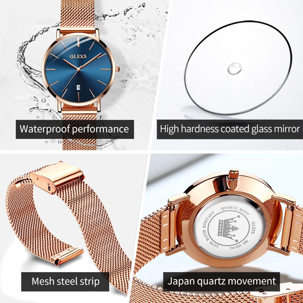 Foto 4 | Reloj Olevs Ultra Thin Minimalist para Mujer- Venta Internacional