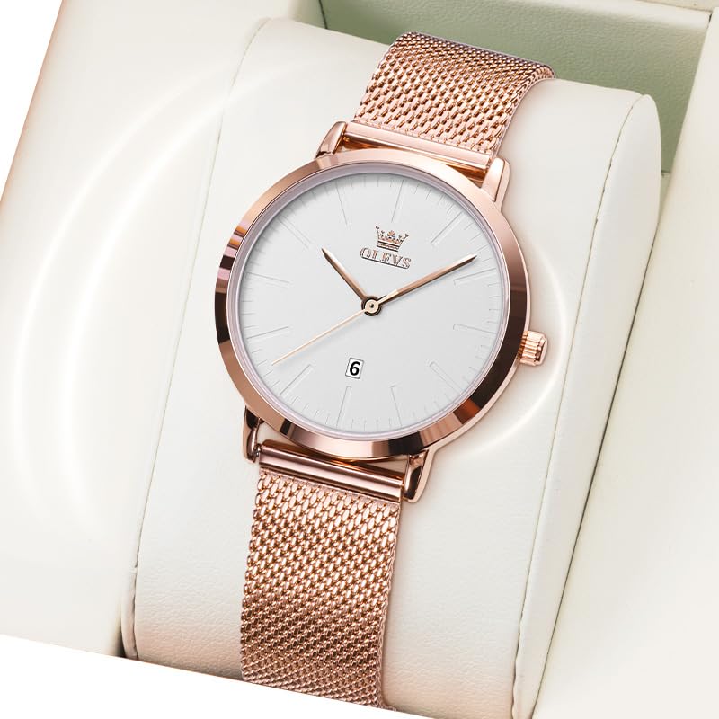 Foto 3 | Reloj Olevs color Rose Gold Impermeable para Mujer - Venta Internacional