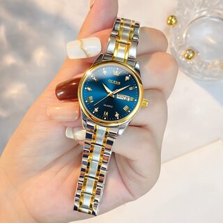 Foto 4 | Reloj Olevs Azul Impermeable para Mujer - Venta Internacional