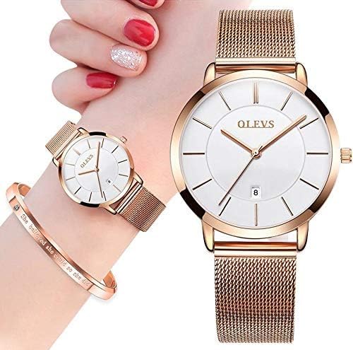 Foto 3 pulgar | Set de Reloj Olevs para Mujer color Oro Rosa con Pulsera - Venta Internacional